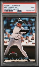 1993 Stadium Club Ken Griffey Jr. Members Only 59 PSA 9 MINT Mariners