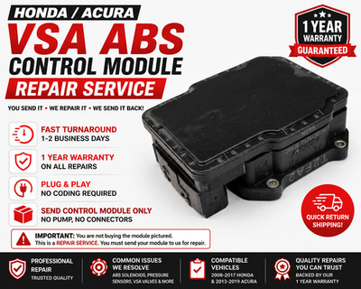 2008 2015 Honda Pilot  VSA ABS Brake Control Module -REPAIR SERVICE-