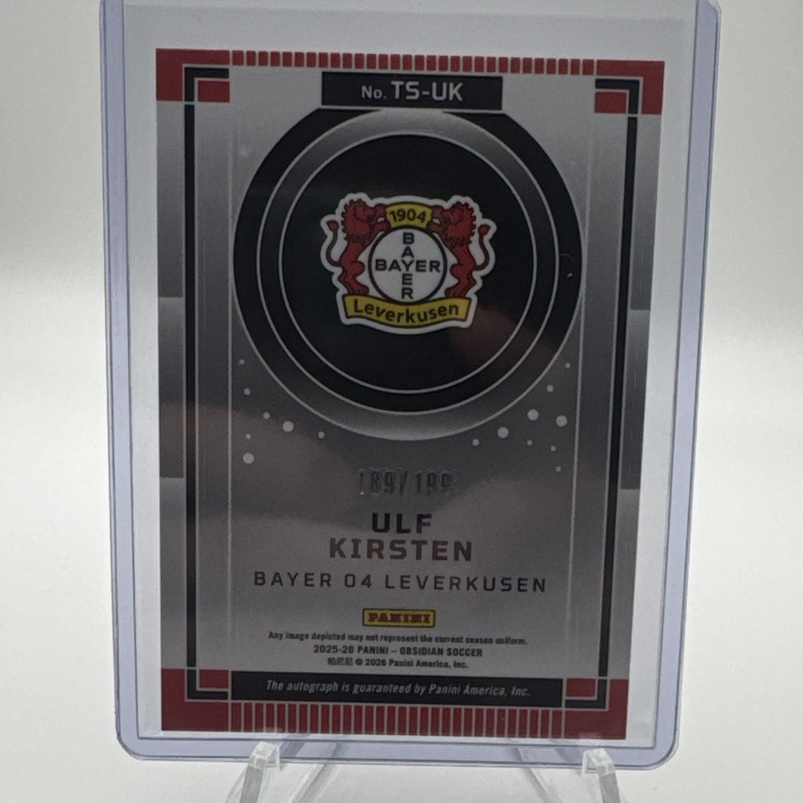 Panini 2023-24 Obsidian Twilight Signatures Ulf Kirsten TS-UK Auto /199 view 2