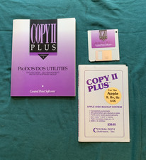 Vintage Copy II Plus, v.9; manual and disk for Apple II ProDOS/DOS