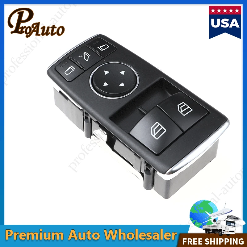 Interruptor de ventana eléctrica del conductor 1729056900 para Mercedes-Benz SL400 SL450 SL550 R231 Foto 2 de 4