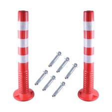 2PCS Absperrpfosten Parkplatzsperre Parkpfosten Sperre Poller 75 cm
