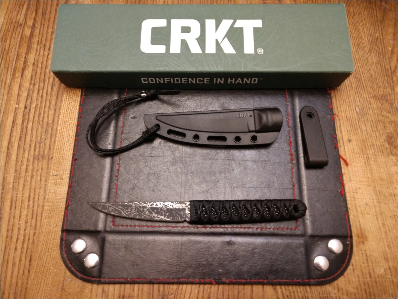 CRKT OBAKE Fixed Blade Knife 3.6" 8CR14mov SS Blade GFN Sheath 2.4 OZ