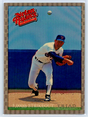 1993 Triad Whataburger Recollections Nolan Ryan Texas Rangers 5000th Strike Out