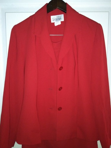 Dani Max red 2 Pcs Suit Mini Skirt Long Sleeve J