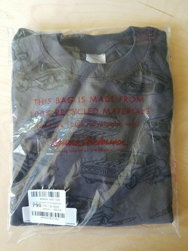 NEW HANNA ANDERSSON FRENCH TERRY RACING STRIPES CARS GREY SWEATSHIRT 140 10 $50 - Picture 3 of 5