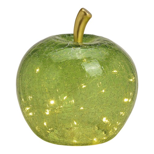 Dekoleuchte Apfel Glas, Lampe mit LED Lichterkette, 5 Größen  viele Farben X - Bild 31 von 35