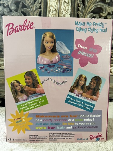 Vintage Mattel Barbie Make-Me-Pretty Talking Styling Head 1991 Magic Makeup Neu in OVP - Bild 11 von 14
