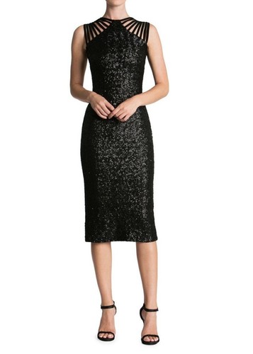 Dress the Population Gwen Black Strappy 