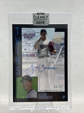 2019 Topps Clearly Authentic 1984 Design Jose Berrios Auto #TBA-JB Black /75