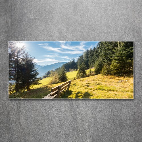 Tableau Moderne Tulup Vague Sur La Plage – Verre Acrylique 120x60 Cm, Neuf