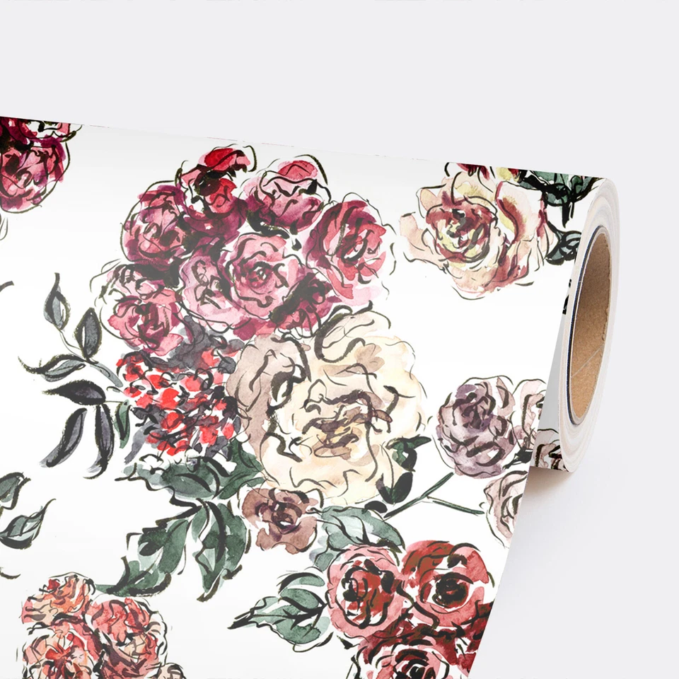 Ramo de acuarela boho papel pintado extraíble pintura a tinta floral retro vintage Foto 2 de 4