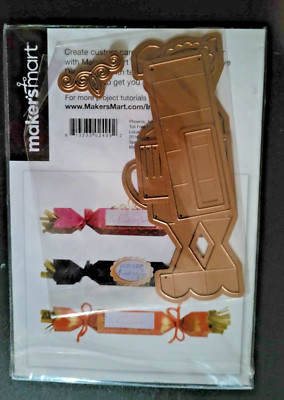 MAKERS MART Spellbinders Holiday Candy Treat Box DOM-006 Cur Emboss Deboss