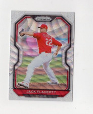 2021 Prizm Baseball Jack Flaherty #230 White Wave Prizm St. Louis Cardinals