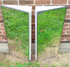 MCM Chrome Matched Pair Wall Mounted Corner B...