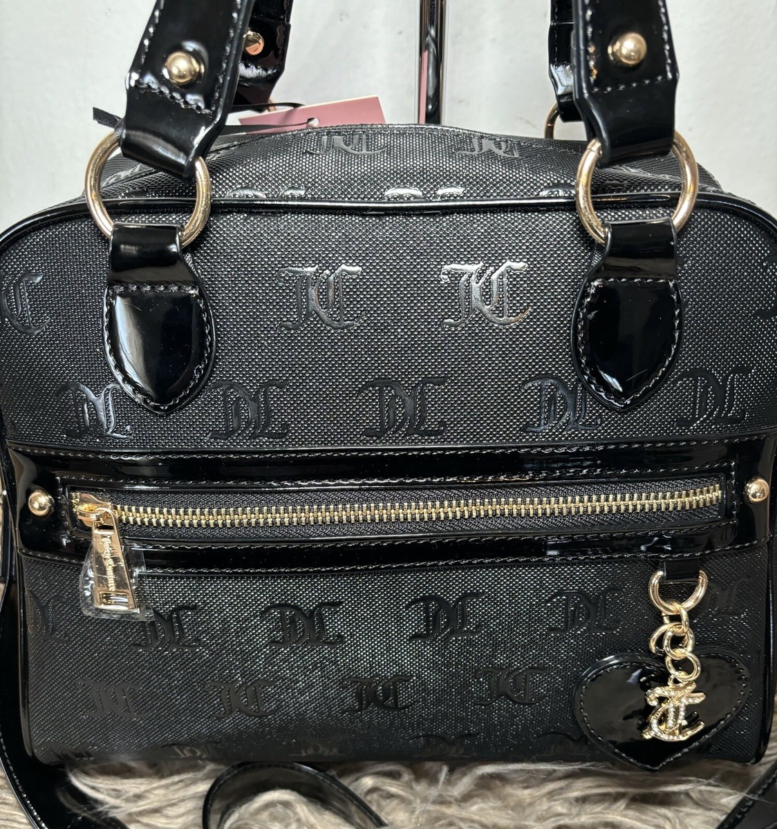 JUICY COUTURE Bag Nailed It Satchel - Black Liquorice
