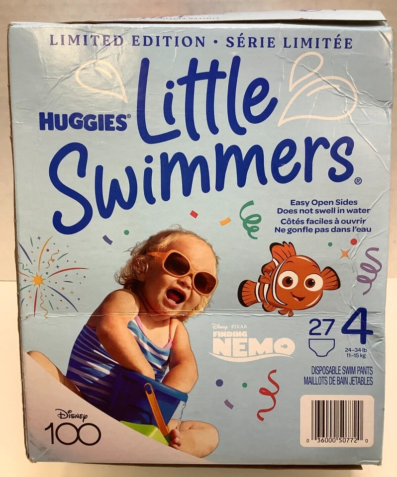Huggies Little Swimmers Disposable Swim Diapers, Nemo, SIZE 4 (24-34 Lbs) 108ct - Image 2 of 4