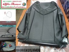 FODERA PELLE NERA SEDILE