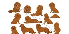 New Cav King Charles Spaniel Brown Pattern Vinyl Checkbook Cover