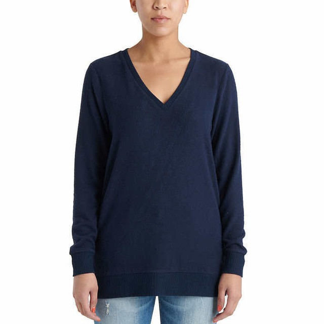 lucky brand v neck tunic sweater