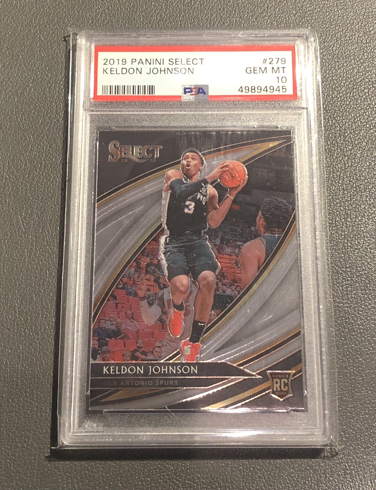 2019-20 Panini Select Keldon Johnson Courtside #279 Rookie RC PSA 10 Gem Mint