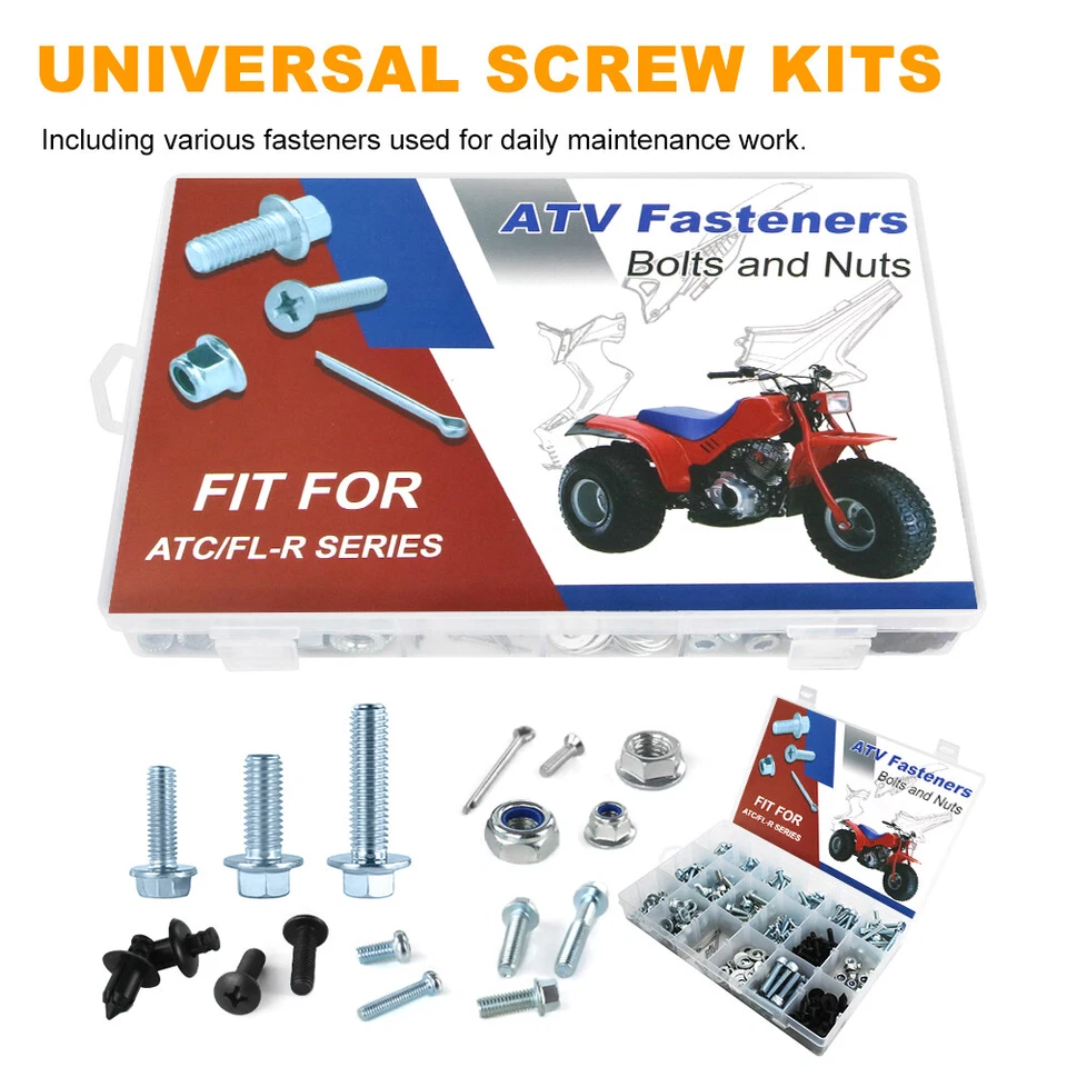 Kit de pernos de carenado de sujetador apto para HONDA ATC185 1980-1983 ATC200 ATC250 1981-1987 Foto 3 de 4