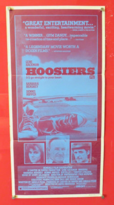 THE HOOSIERS ORIGINAL 1986 KINO DAYBILL FILM POSTER Gene Hackman 80er