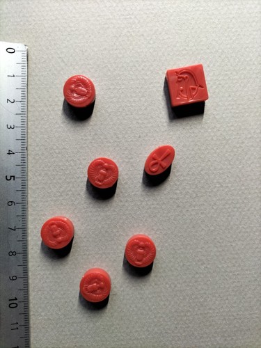 Jetons SCARABÉES/PHARAON/ANKH Pour Le Jeu KEMET BLOOD AND SAND - Édition MATAGOT - Occasion