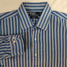 Polo Ralph Lauren Men Size 16.5 L Curham Classic Fit Multicolor Striped Shirt