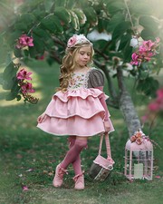 Dollcake Florance dress, purse and headband size 5 NWT