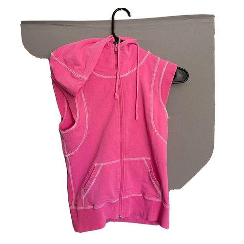 division of junction west Women's pink hoodie size small sleeveless | eBay