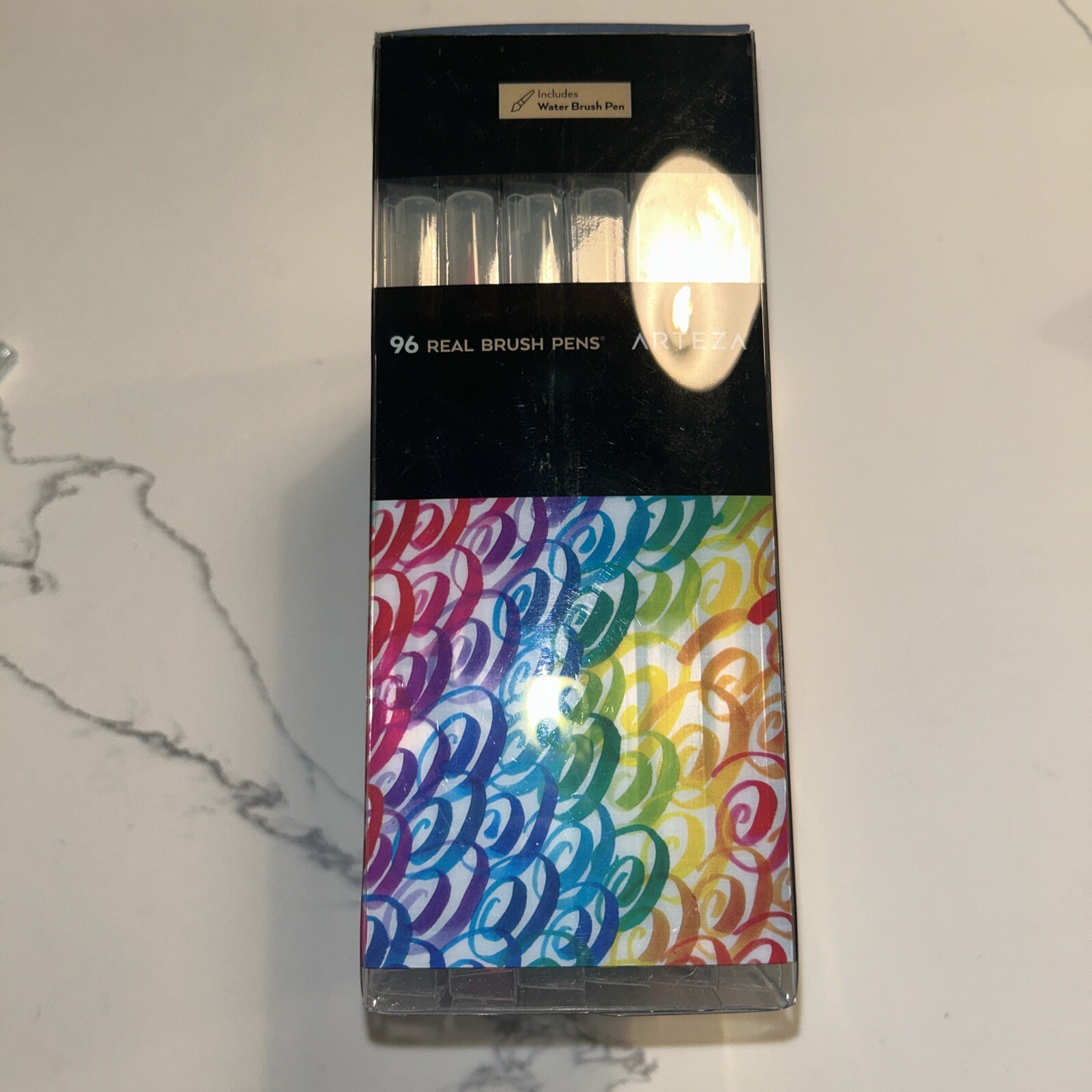 Arteza Real Brush Professional Paint Markers With Flexible Tips (96 Pack)