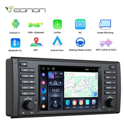 Eonon E39A13 7'' Android Auto 13 Car Play Stereo Radio GPS Navi Audio For BMW E39