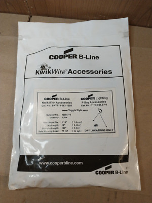 Cooper B-Line Kwik wire Toggle Style Hanger for F-Bay BKYT18-063-120K 