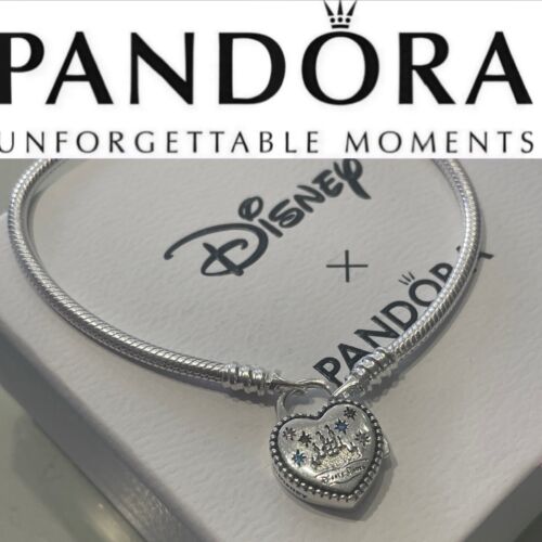 Disney Parks PANDORA Bracelet FANTASYLAND CASTLE HEART 597993PCZMX 8.3” / 21cm