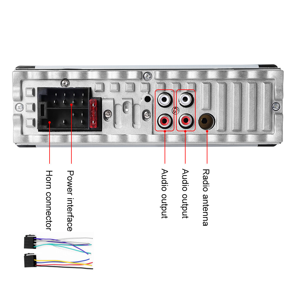 Bluetooth Single 1 Din Car Stereo Radio MP3 Player In-Dash FM USB SD Aux Input
