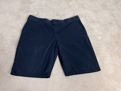 Dickies Shorts Mens 42 Blue Chino Khaki Cotton Work Wear Utility