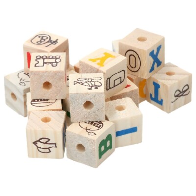Pawise Nager Play Time Spielblöcke 18 Stk für Kaninchen Meerschweinchen Hamster