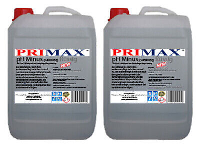 PRIMAX® pH-Heber 10L pH-MINUS Whirlpool Schwimmbad Pool pH- DEUTSCHE HERSTELLUNG