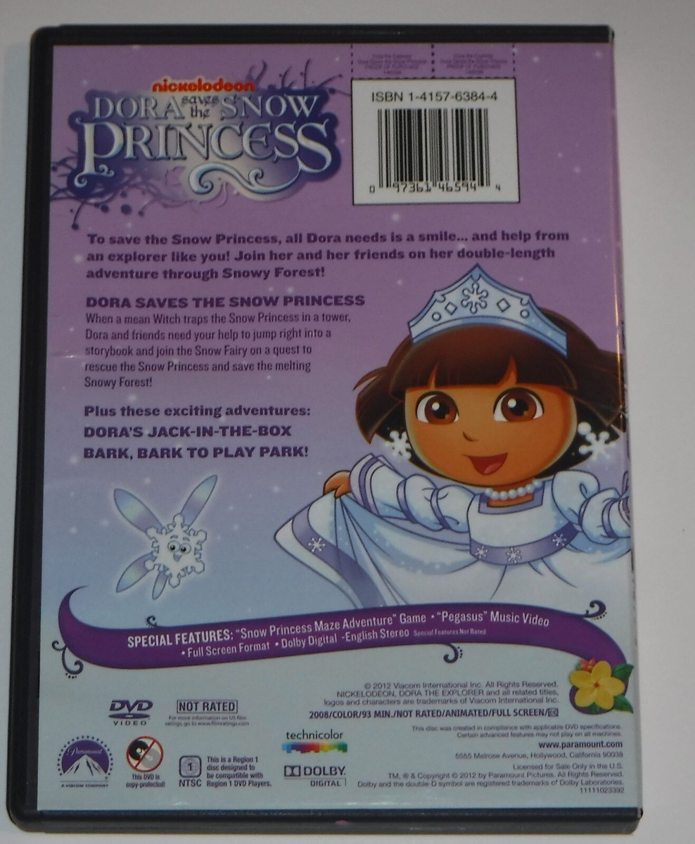 Dora the Explorer Diego Lot of 4 DVD set Nick JR - snow princess