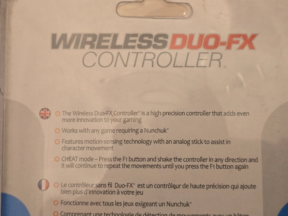 2 x NINTENDO Wii WIRELESS DUO FX NUNCHUK White Cheat Controller Nunchuck Datel U - Image 4 of 4