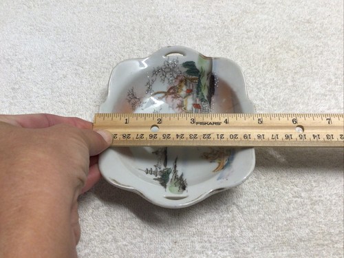 Vintage Hand Painted China Porcelain Japan Trinket Dish Bowl. - Picture 6 of 9