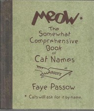 Meow Faye Passow hardcover book new 