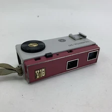 Vintage Yashica Y16 Red Subminiature 25mm Film Spy Camera Yashinon f/3.5 Lens