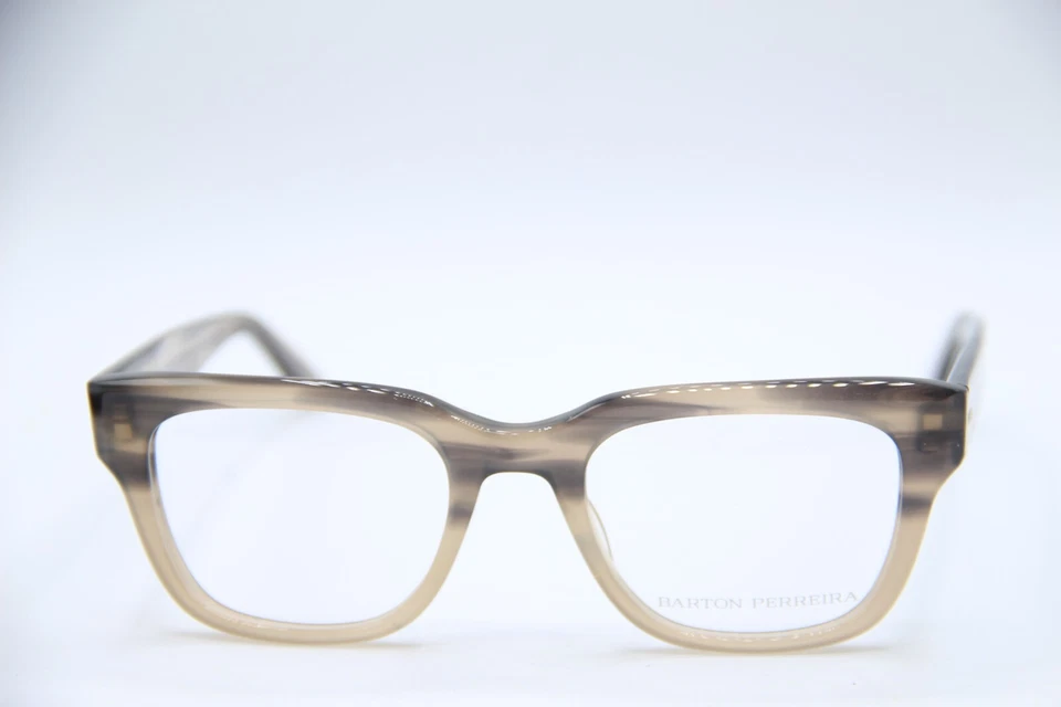 NOVO ÓCULOS BARTON PERREIRA STAX STO CINZA CHIFRE ARMAÇÃO AUTÊNTICA 50-21 - Imagem 2 de 4