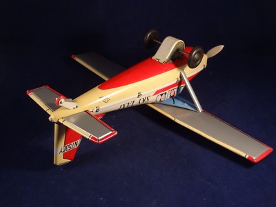 Ancien Jouet Avion Mécanique CESSNA N7530Y Tôle - SKY TAXI T.T. Japan Années 60