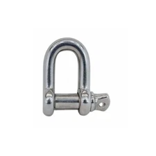 Mil Spec Stainless Steel T316 Forged 1/4" Screw Pin Chain Shackle 880 Lb WLL