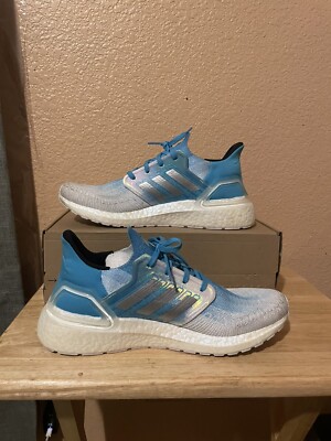 Adidas Boost Blue Athletic Shoes Mens 10 Adidas Mens UltraBoost AC7836 Blue Running Shoes Sneakers  main image 4