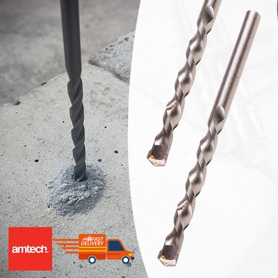 8mm Masonry Drill Bit Tungsten Carbide Coated Tip AMTECH Tool For Brick Concrete