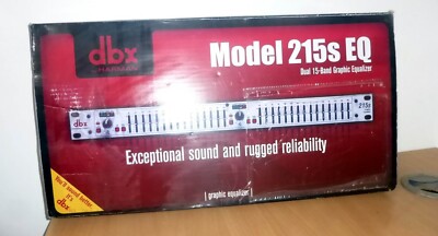 DBX BY HARMAN 215s EQ DUAL 31 BAND CONSTANT Q GRAPHIC EQUALIZER